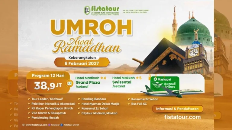 Biaya umroh ramadhan 2026 klaten resmi dari fistatour